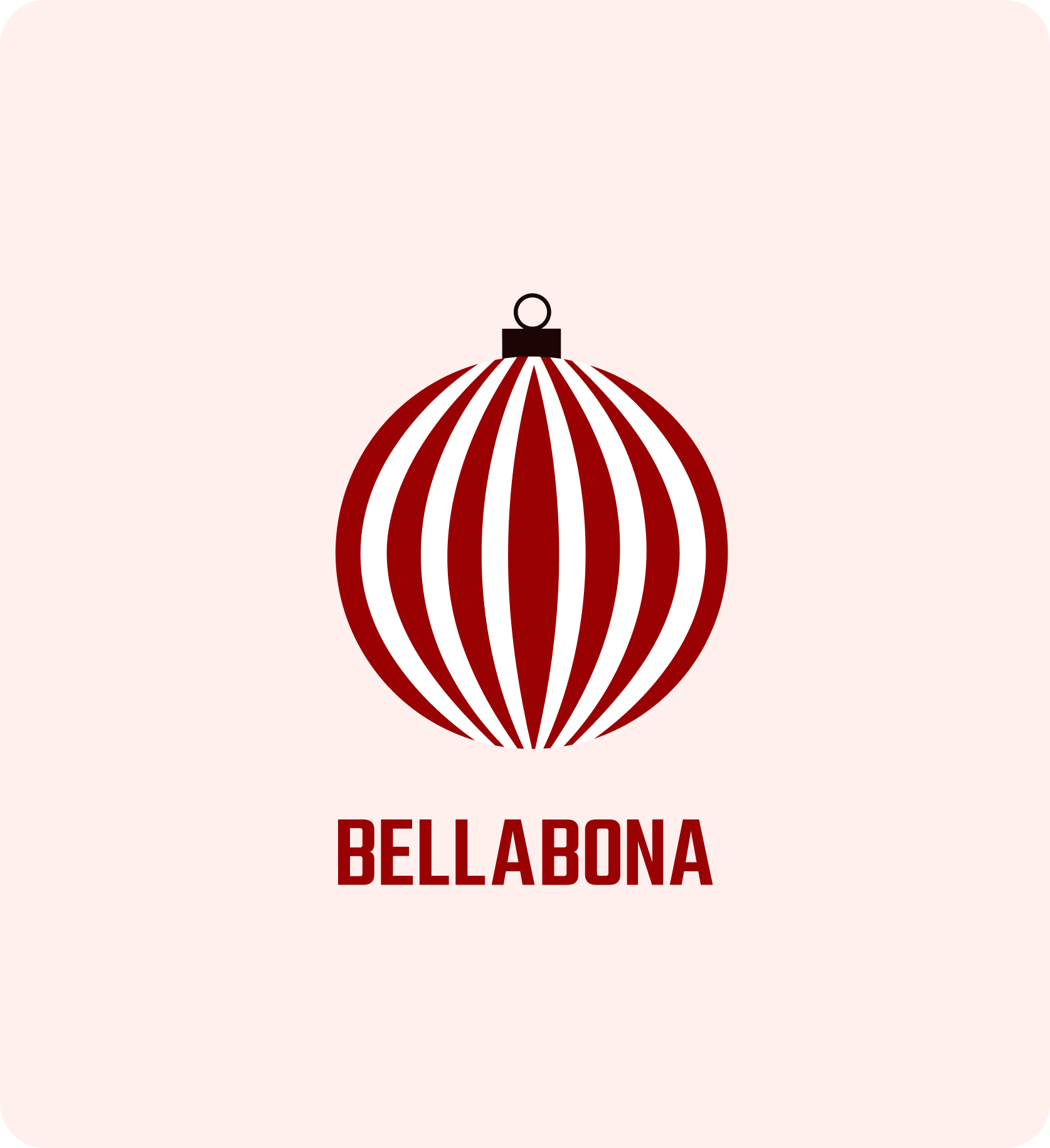 Decorative Bella&Bona pattern of Christmas baubles