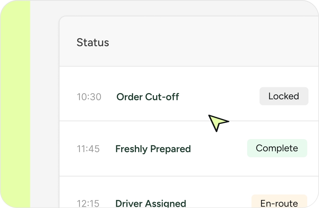 Lunch runs automatically