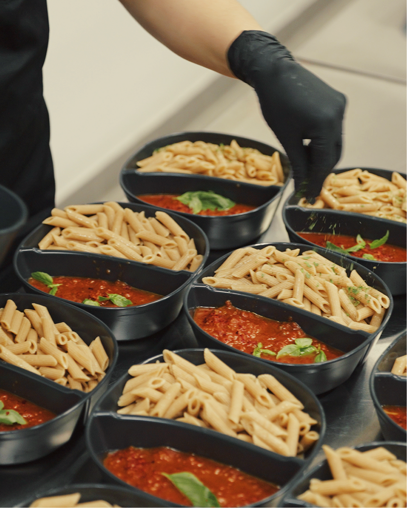 Chef preparing a fresh dish