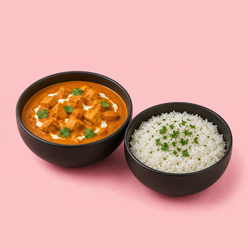 Butter Chicken with rice