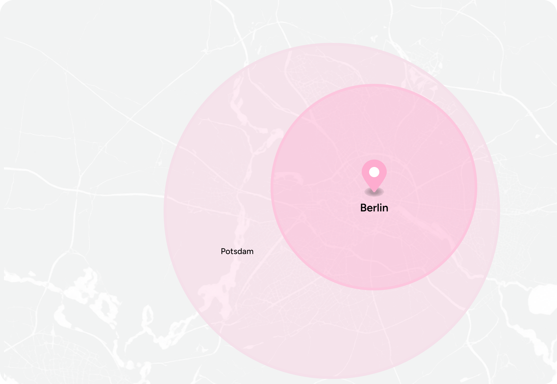 Delivery coverage map across Berlin