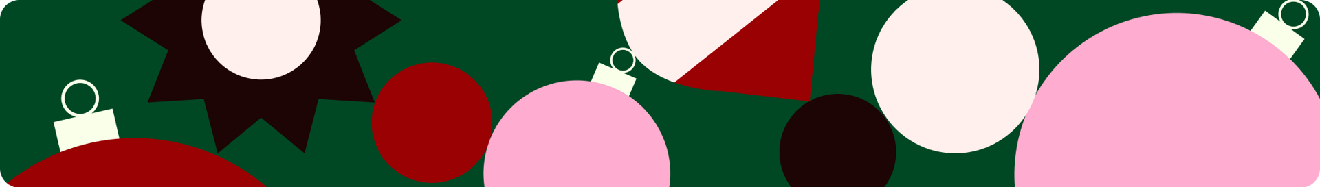Decorative Bella&Bona pattern of Christmas baubles