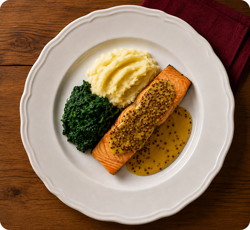 Premium Christmas menu buffet plate