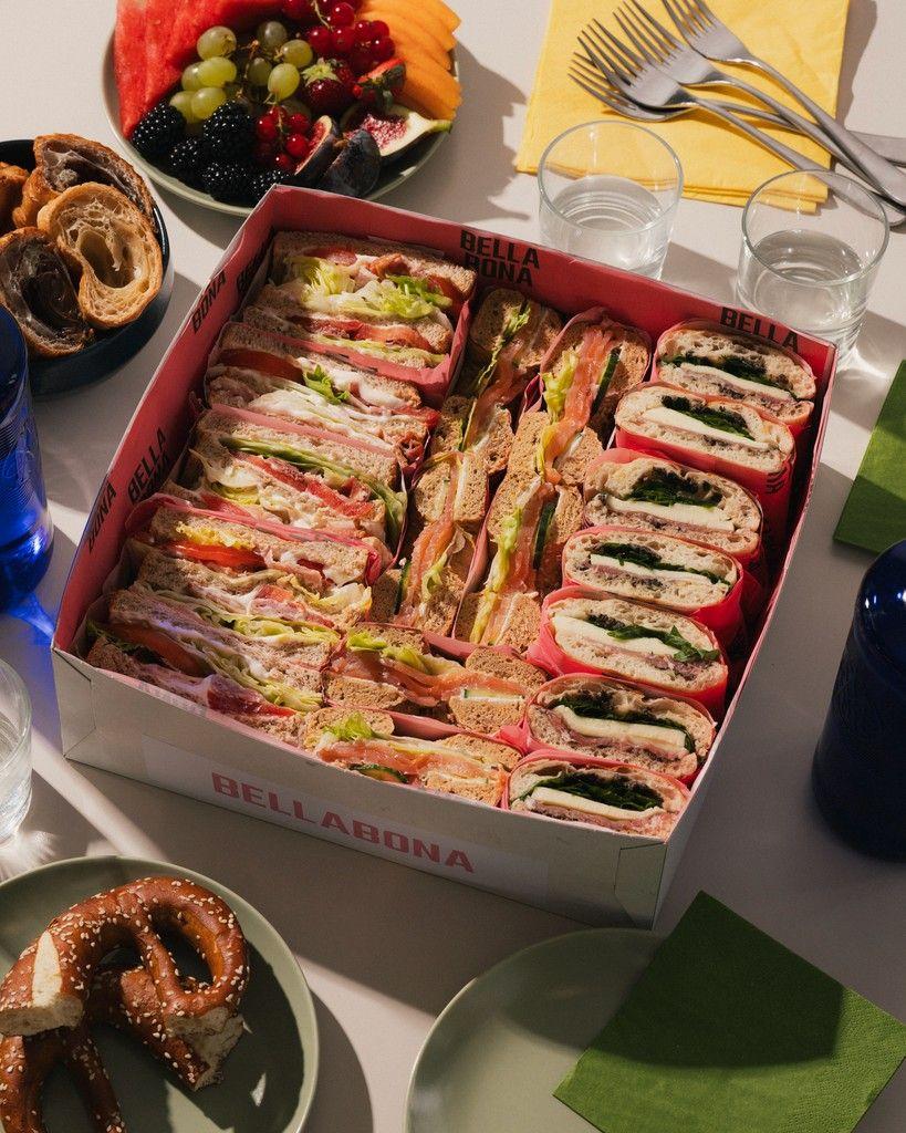 Corporate catering spread