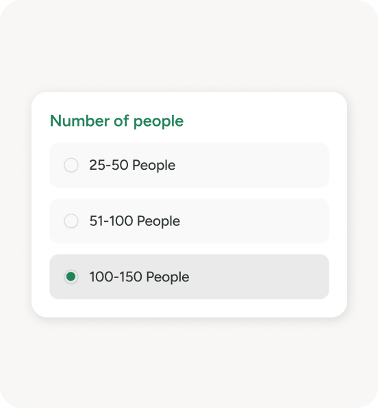 Choosing the number of people for a Christmas party