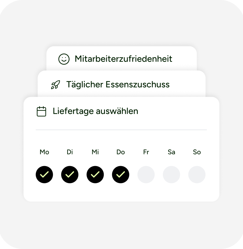 Liefertage auswählen
