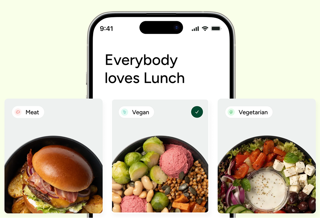 Menus tailored to your team