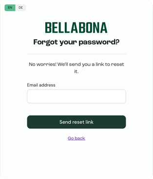 Bella&Bona _ Forgot password