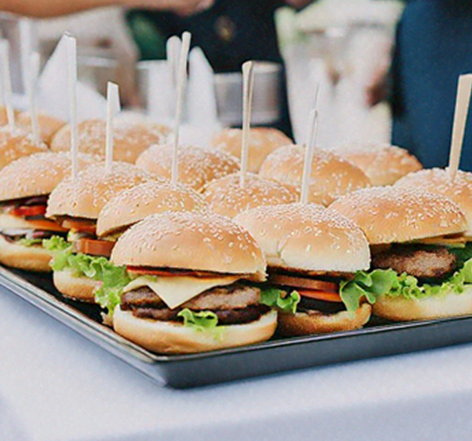 Mini Angus Beef Sliders with Cheddar