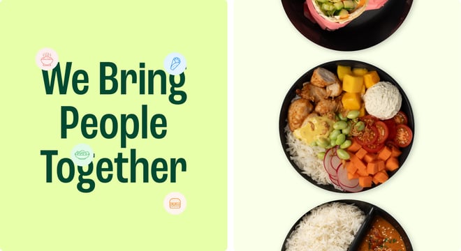 We bring people together banner Desktop