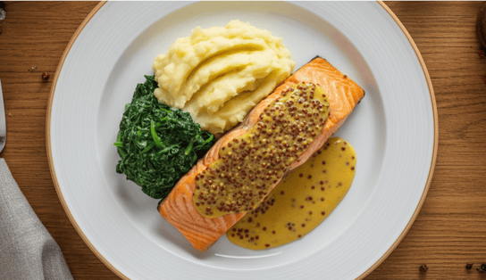 bb festive dish with fish