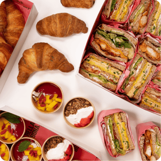 bellabona catering brunch box