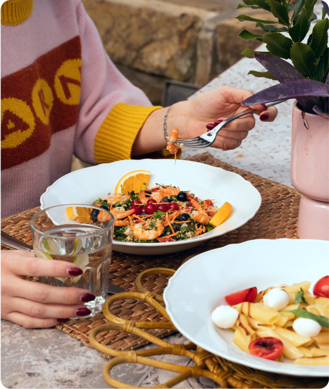 bellabona eating out dish pink vibe