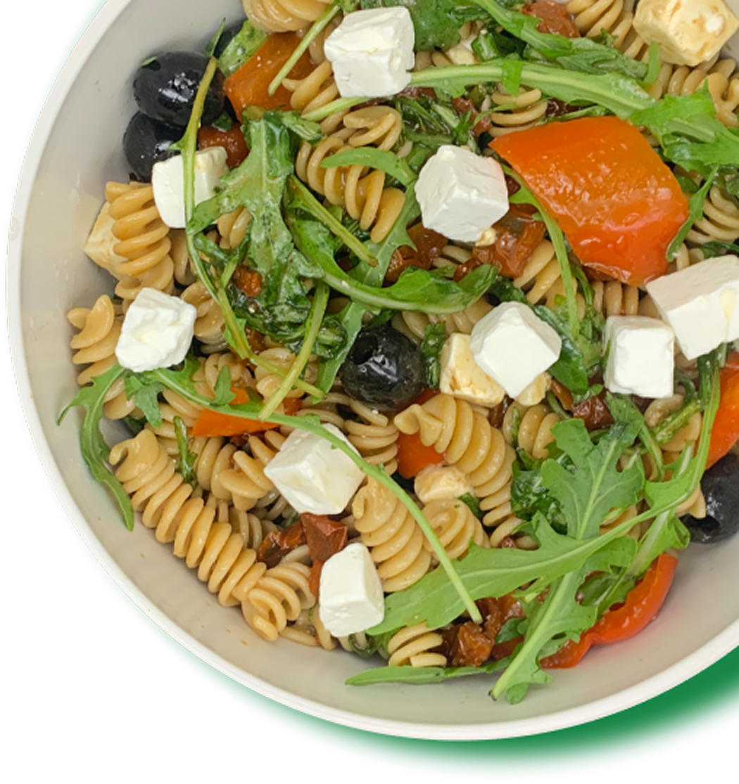 top right dish