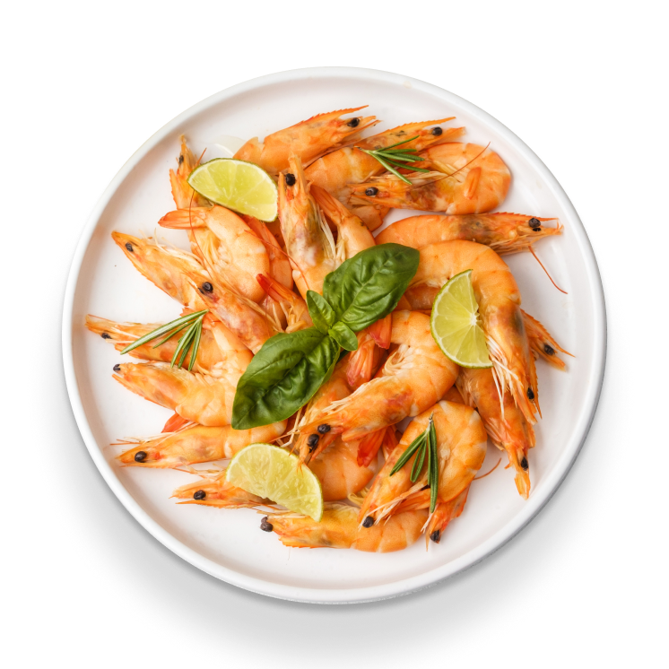 Gegrillte Garnelen