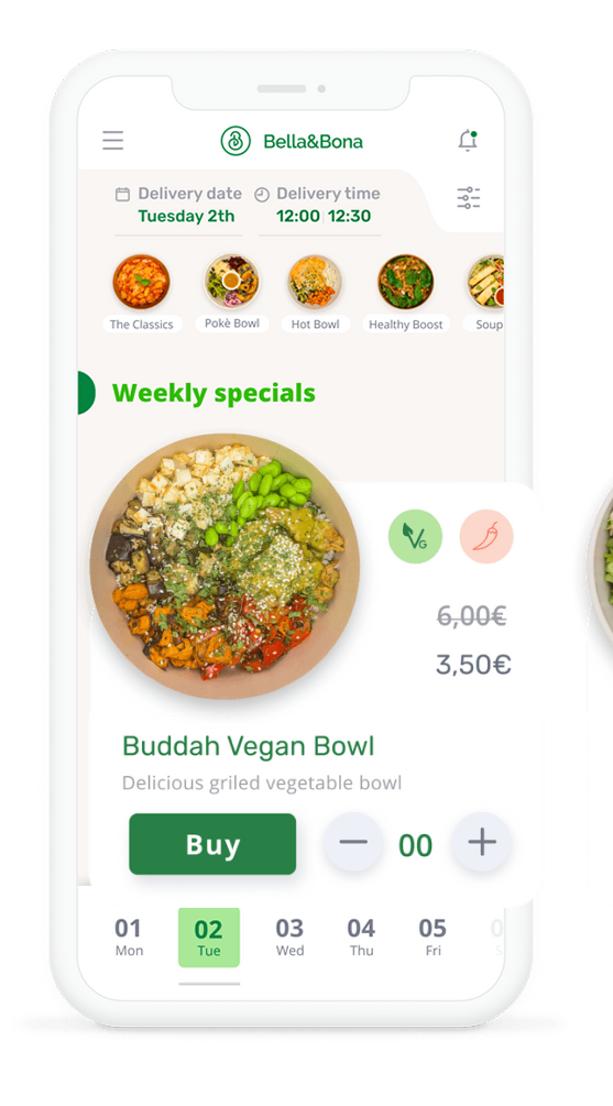bella&bona mobile app